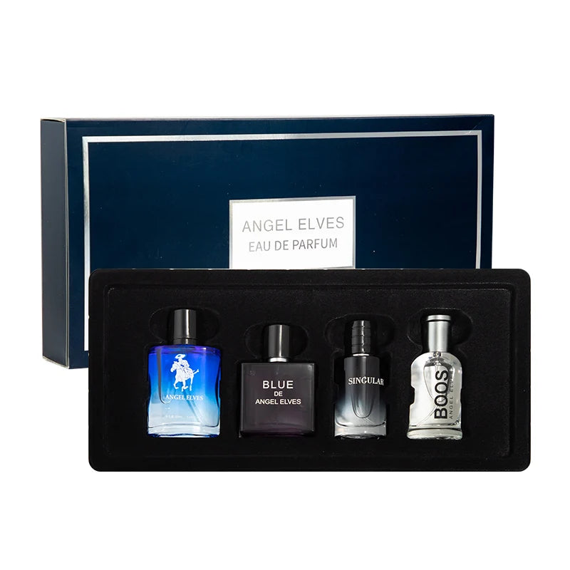 4 Pcs Luxury Men Cologne Gift Set - 4 x 30ml Bottles of Premium Vanilla & Cologne Scented Pheromone Perfume
