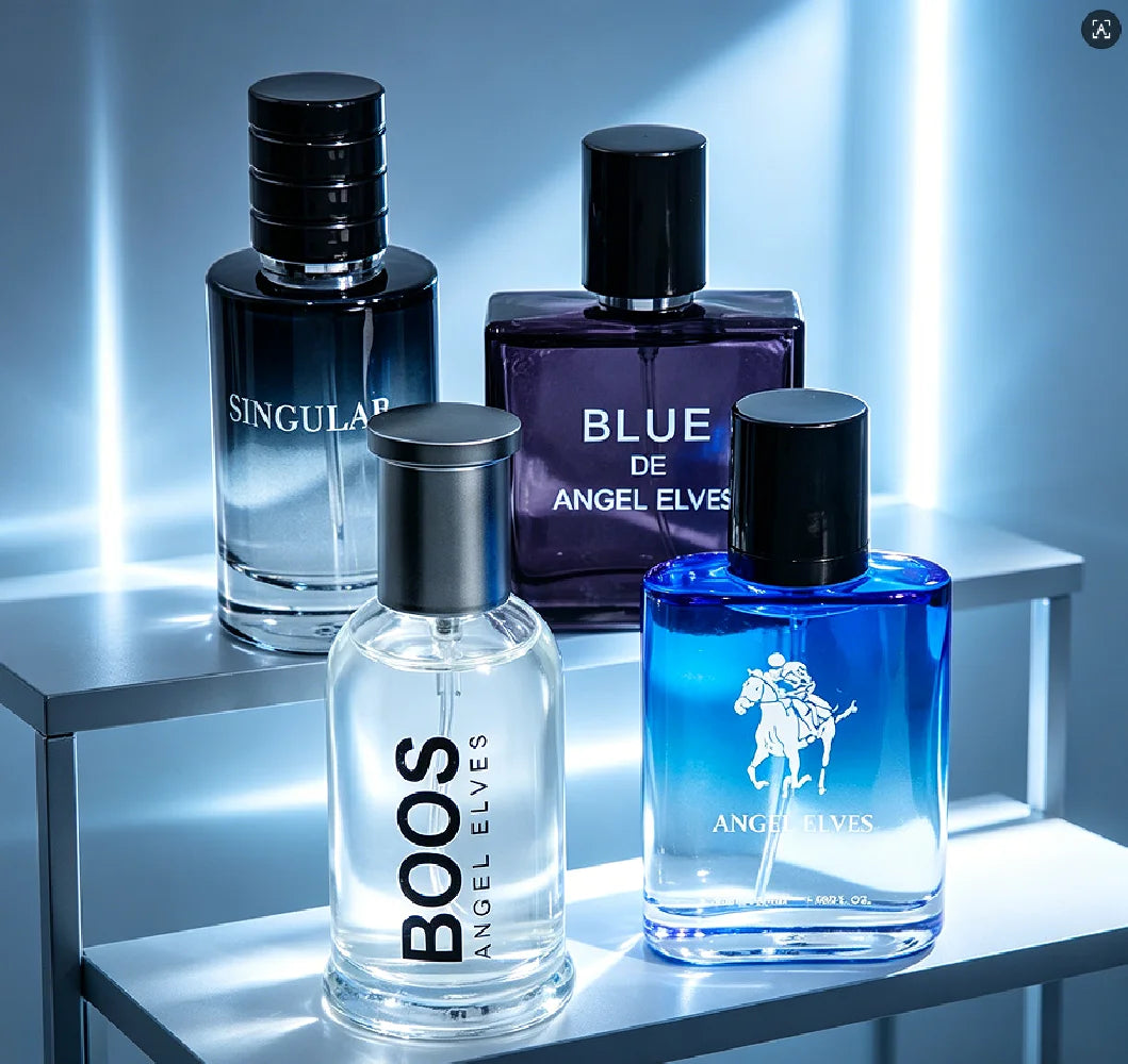 4 Pcs Luxury Men Cologne Gift Set - 4 x 30ml Bottles of Premium Vanilla & Cologne Scented Pheromone Perfume