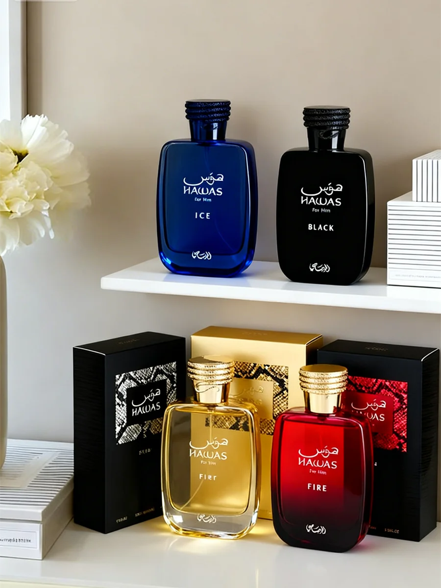 Rasasi Hawas Fire Men's EDP 100ml Masculine Aquatic Aromatic Fragrance Long Lasting Fresh Arabian Cologne