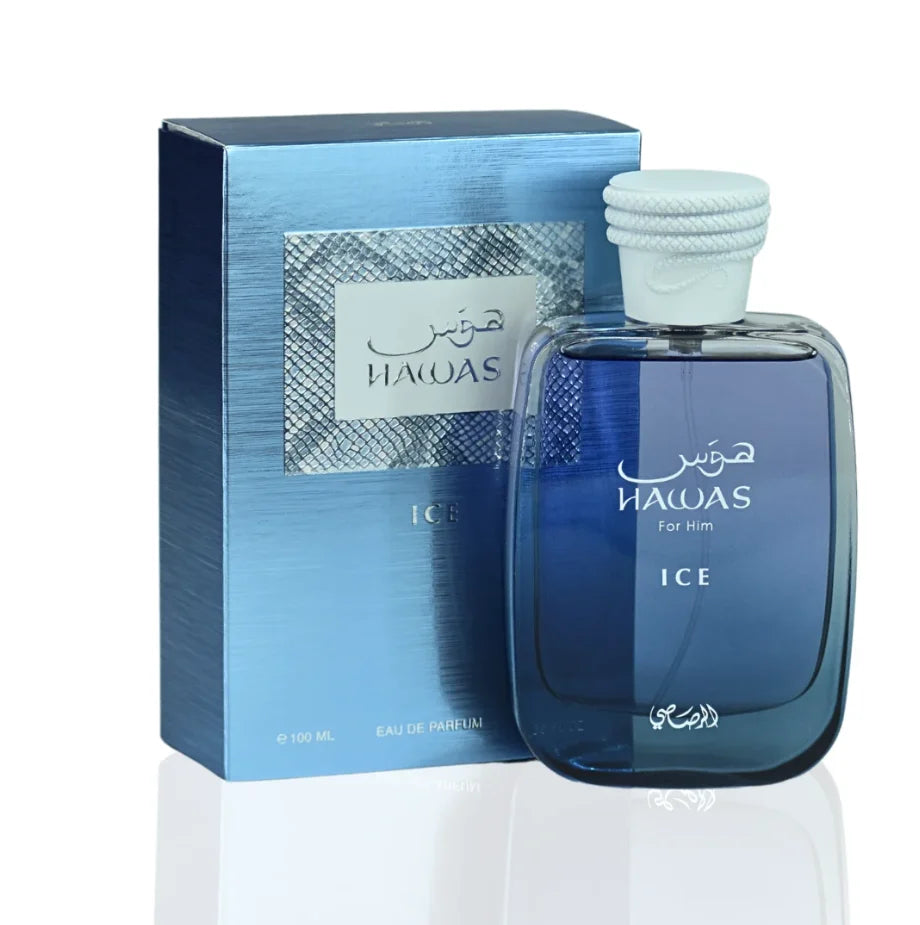 Rasasi Hawas Fire Men's EDP 100ml Masculine Aquatic Aromatic Fragrance Long Lasting Fresh Arabian Cologne