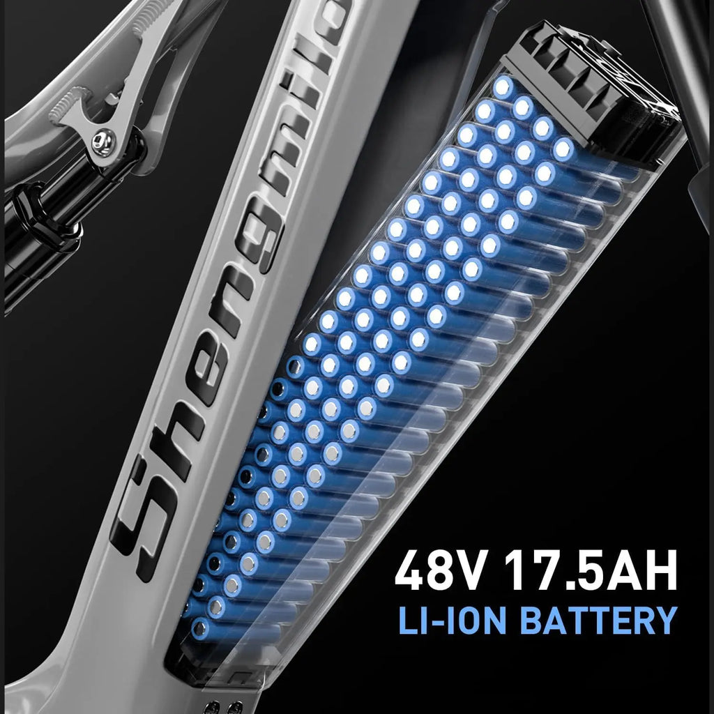 Shengmilo S600 26 inches adult electric 2000W dual motor ebike, 7-speed electric Fat Tire ebike17.5ah