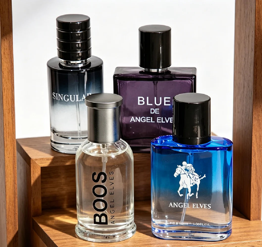 4 Pcs Luxury Men Cologne Gift Set - 4 x 30ml Bottles of Premium Vanilla & Cologne Scented Pheromone Perfume