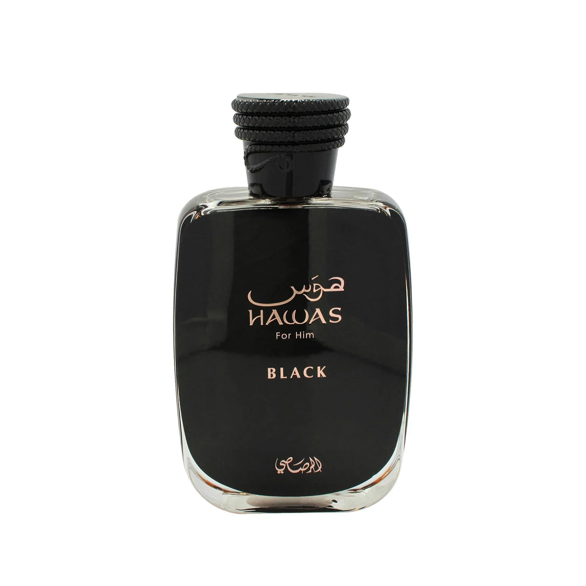 Rasasi Hawas Black Eau de Parfum Spray for Men – Intense Woody Spicy & Smoky Amber Scent, Long-Lasting Premium Arabian Fragrance, Perfect Gift, 3.4 fl oz / 100 ml