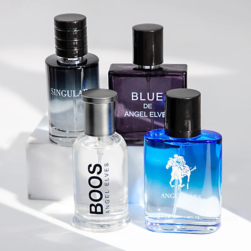 4 Pcs Luxury Men Cologne Gift Set - 4 x 30ml Bottles of Premium Vanilla & Cologne Scented Pheromone Perfume