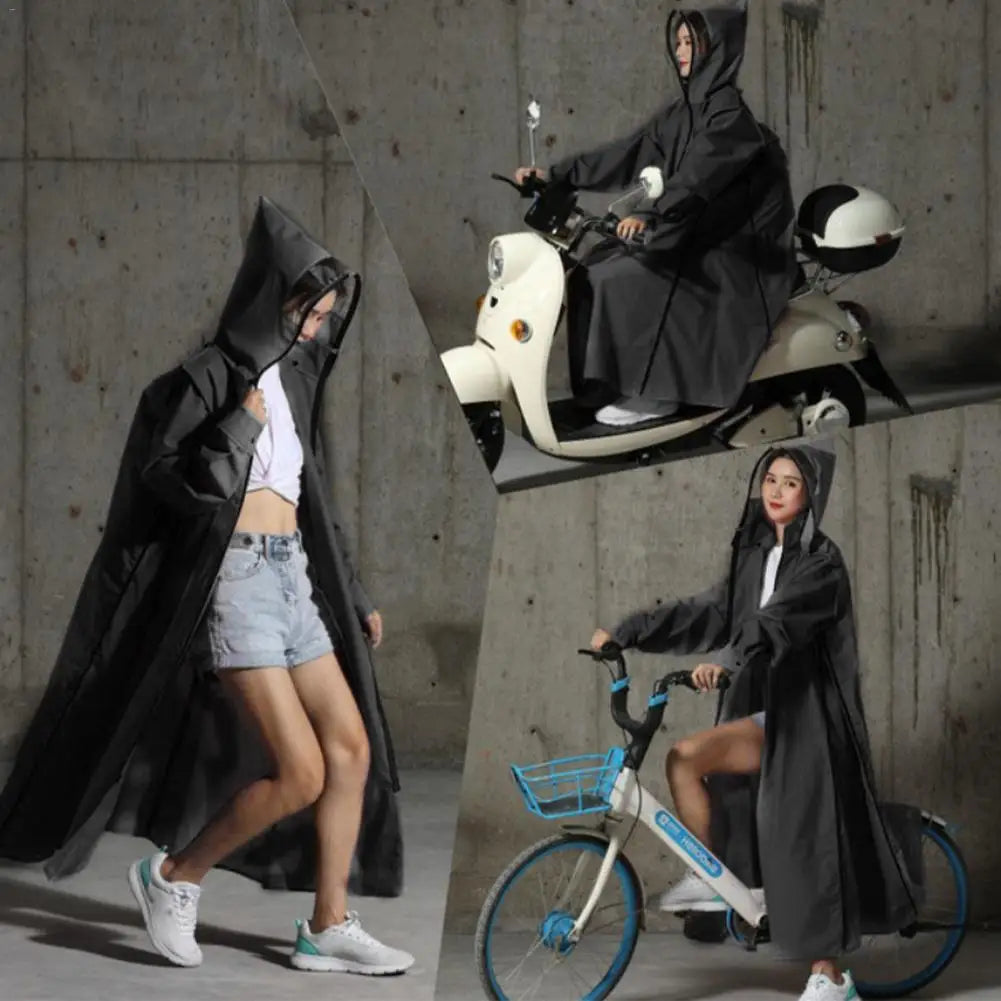 Motorcycle Raincoat Zipper Hooded