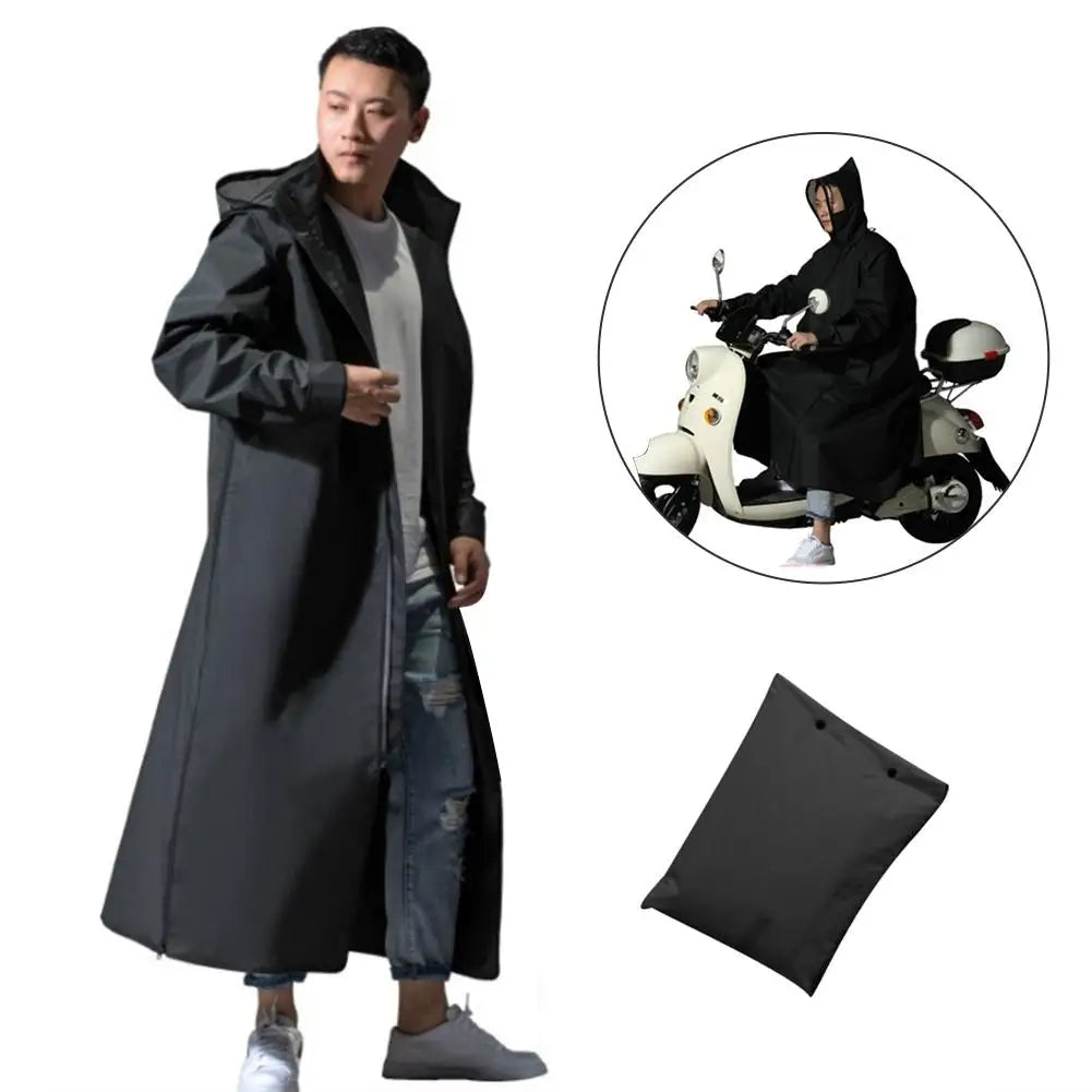 Motorcycle Raincoat Zipper Hooded