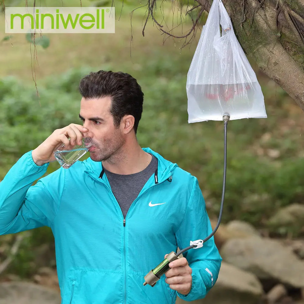 Mini well Portable Camping Water Filter System for Outdoor Emergency Survival Tool