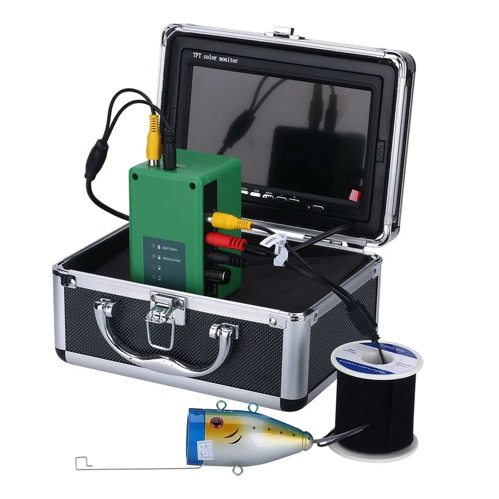 7" Inch 1000tvl Underwater Fishing Video Camera Kit 30 PCS LED  Infrared Lamp Lights Video Fish Finder 15M 30M 50M