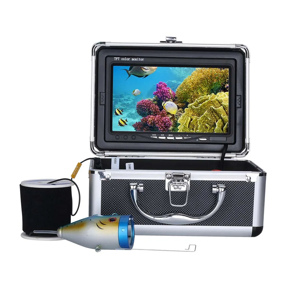 7" Inch 1000tvl Underwater Fishing Video Camera Kit 30 PCS LED  Infrared Lamp Lights Video Fish Finder 15M 30M 50M