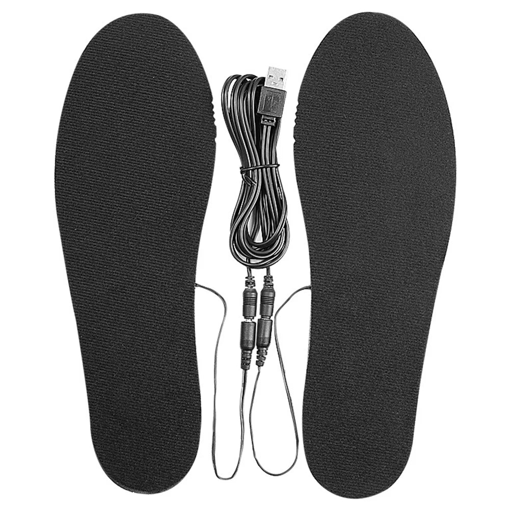 USB Heated Shoe Insoles Electric Heated Shoes Pad Cuttable Foot Warming Pad Washable Rechargeable