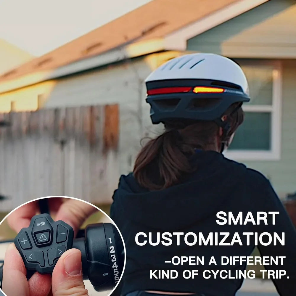 Bike helmet with Bluetooth, built-in speakers, automatic brake lights