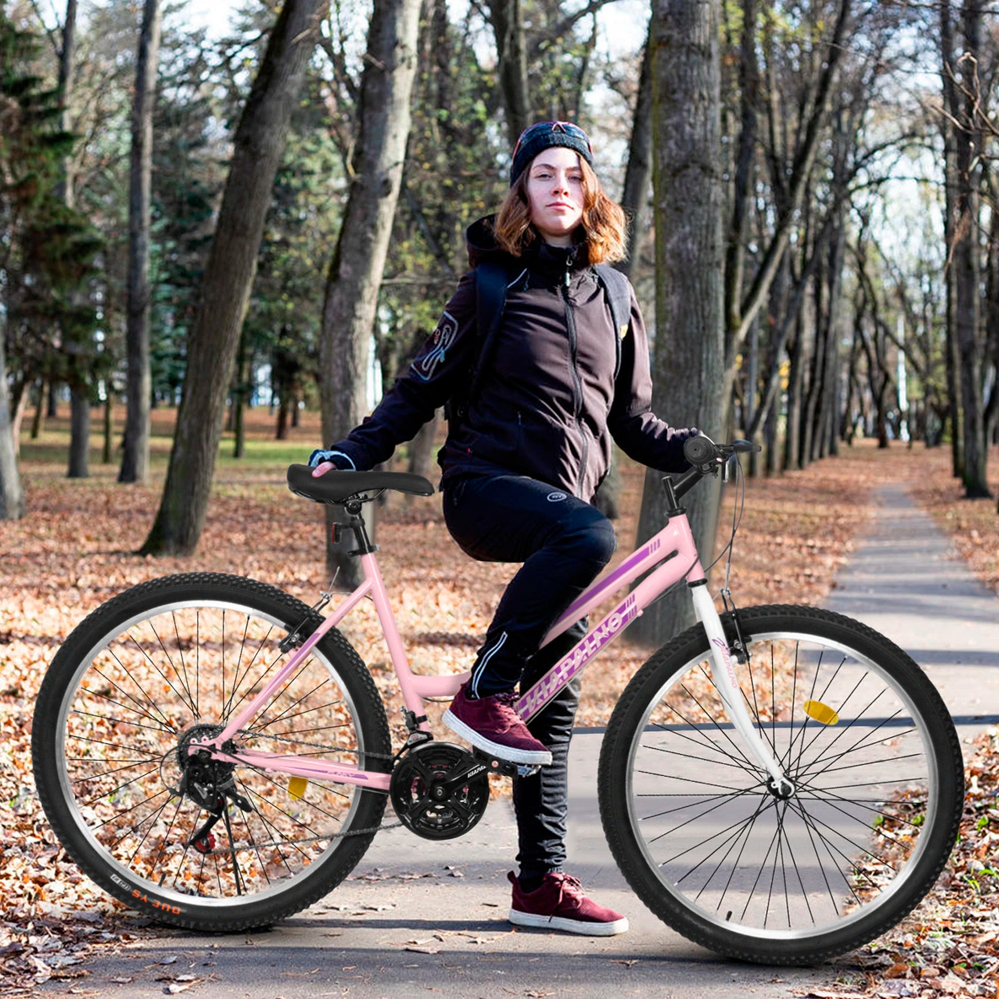 Womens' Mountain Bike, 21 Speed Outdoor Cycling Bike