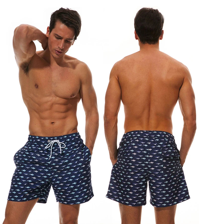 Quick Dry Summer Mens Siwmwear Beach Board Shorts Briefs For Man Swim Trunks