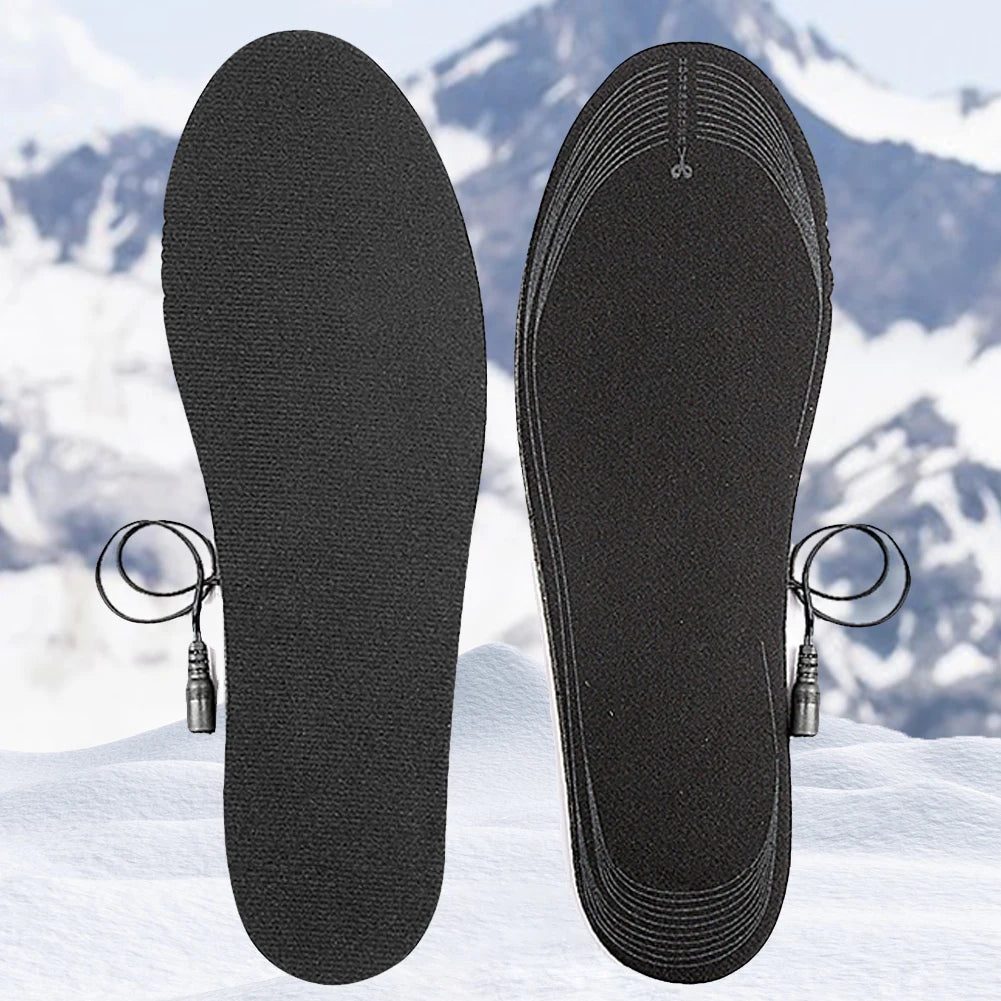 USB Heated Shoe Insoles Electric Heated Shoes Pad Cuttable Foot Warming Pad Washable Rechargeable