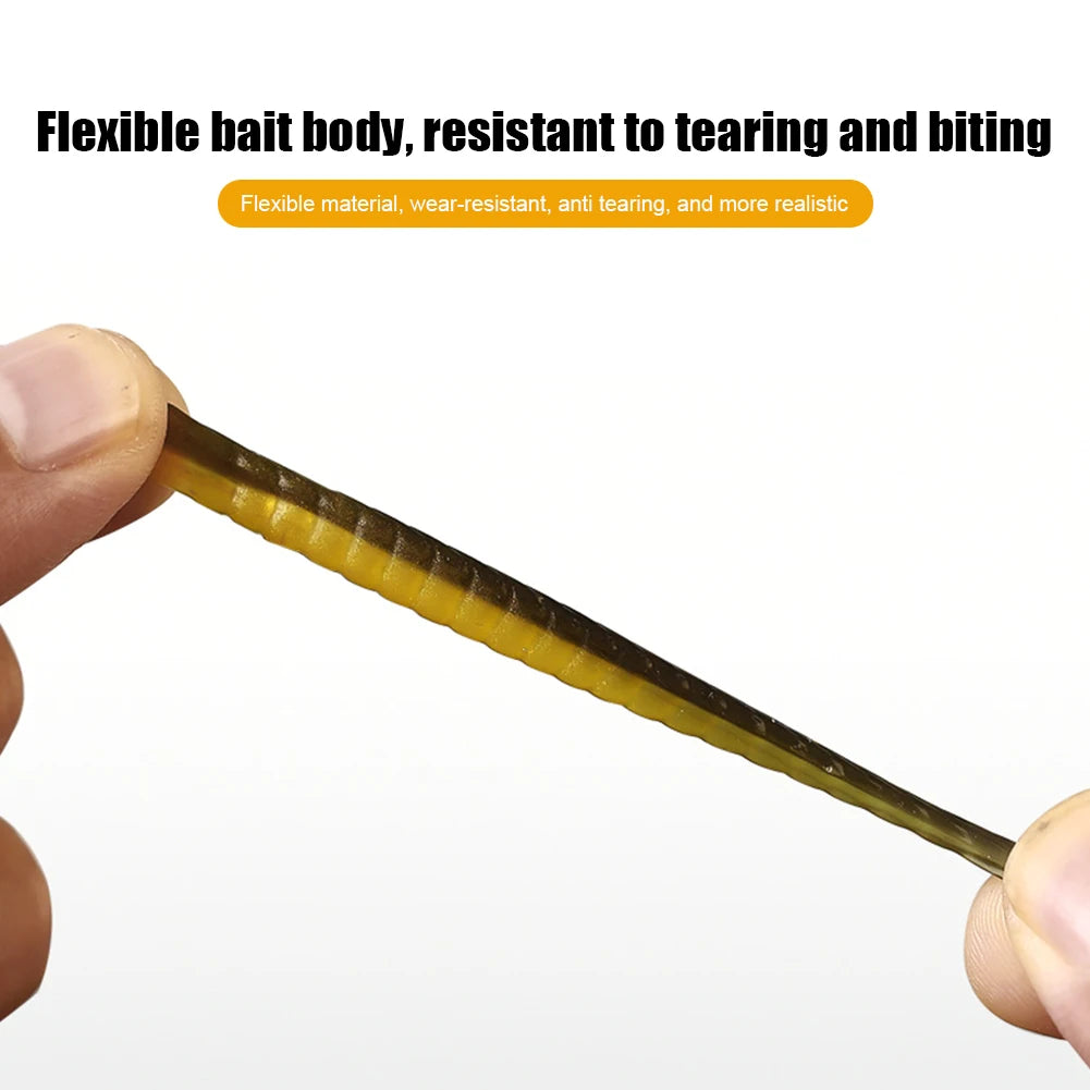 61pcs/set Artificial Lure Hook Fork Tail Wobbler Bait Hook Gear Tools with Storage Box Soft Lightweight Outdoor Fishing Tackle