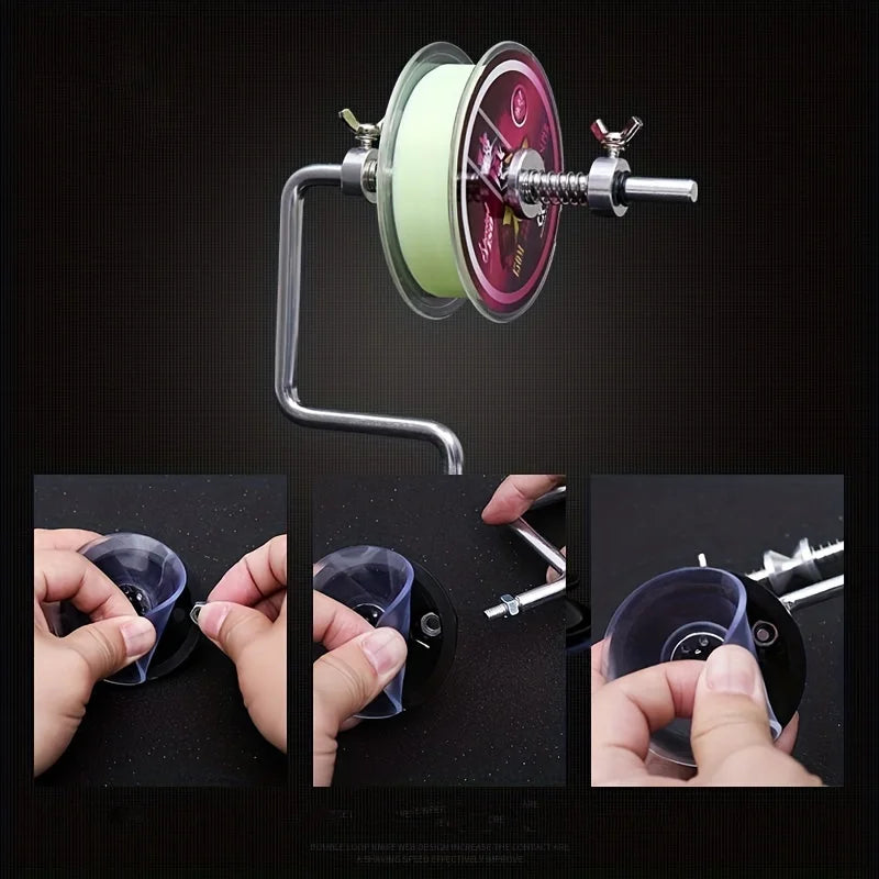 1Pc Aluminum Alloy Fishing Line Winding Machine, Outdoor Fishing