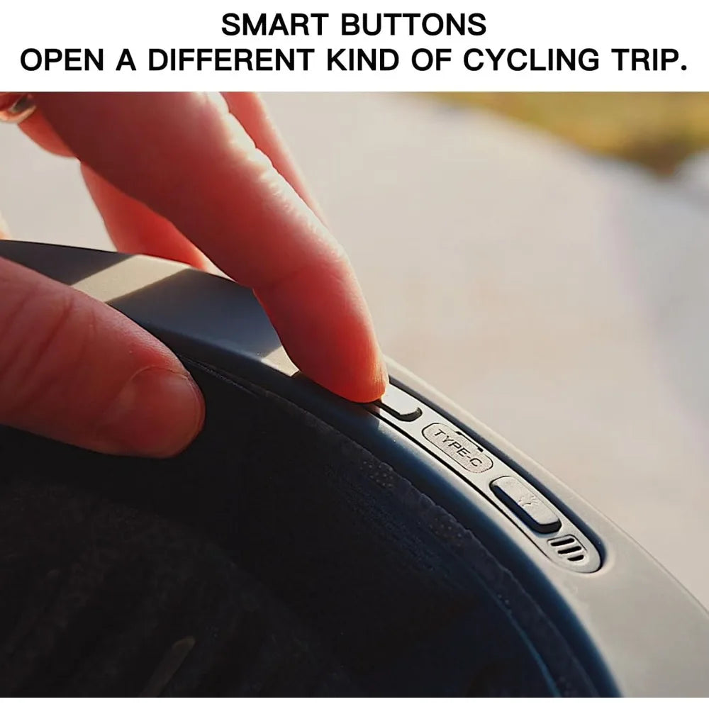 Bike helmet with Bluetooth, built-in speakers, automatic brake lights