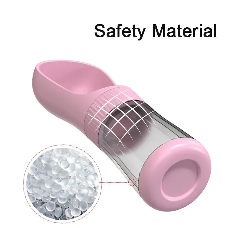320ML Portable Dog Water Bottle With Food Container Travel 2 in 1 Pet Water Dispenser
