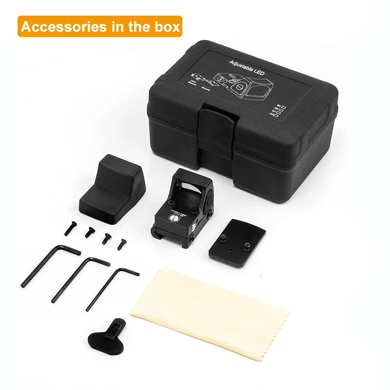 Mini MR Red Dot Sight Collimator, fit 20mm Rail for Airsoft / Hunting Rifle