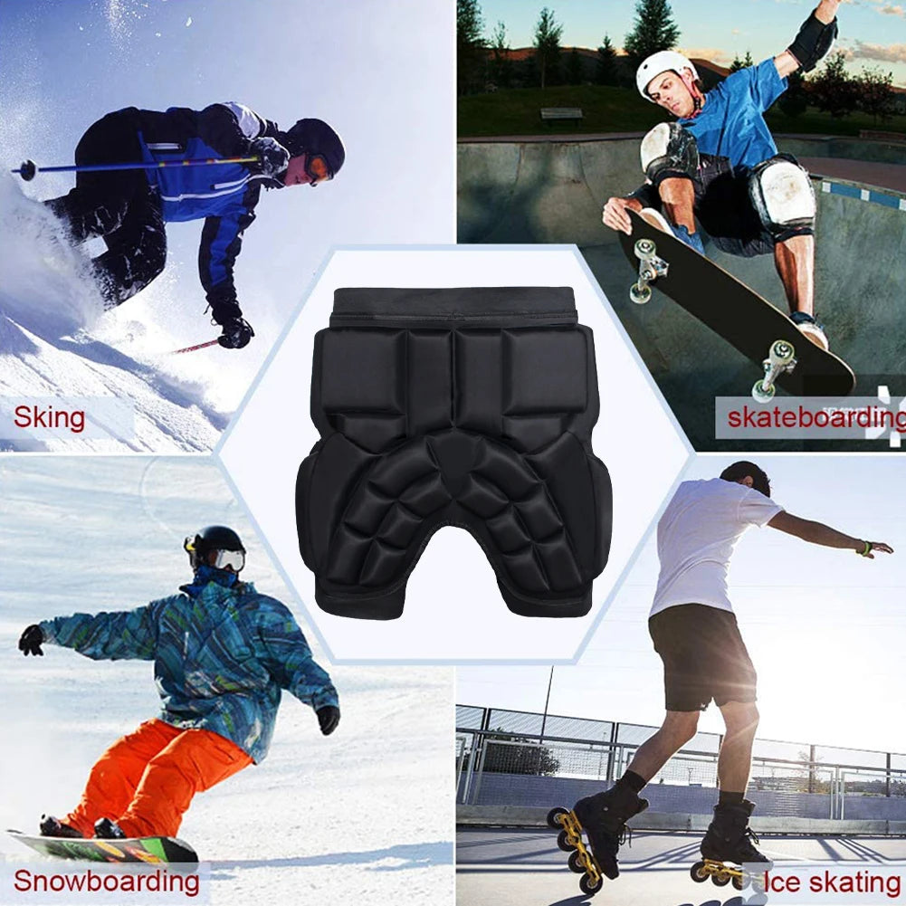Unisex Hip Protection Pad EVA Protective Guard Pad Anti-Fall Thickened Hip Protector Adjustable for Skating Ski Snowboard