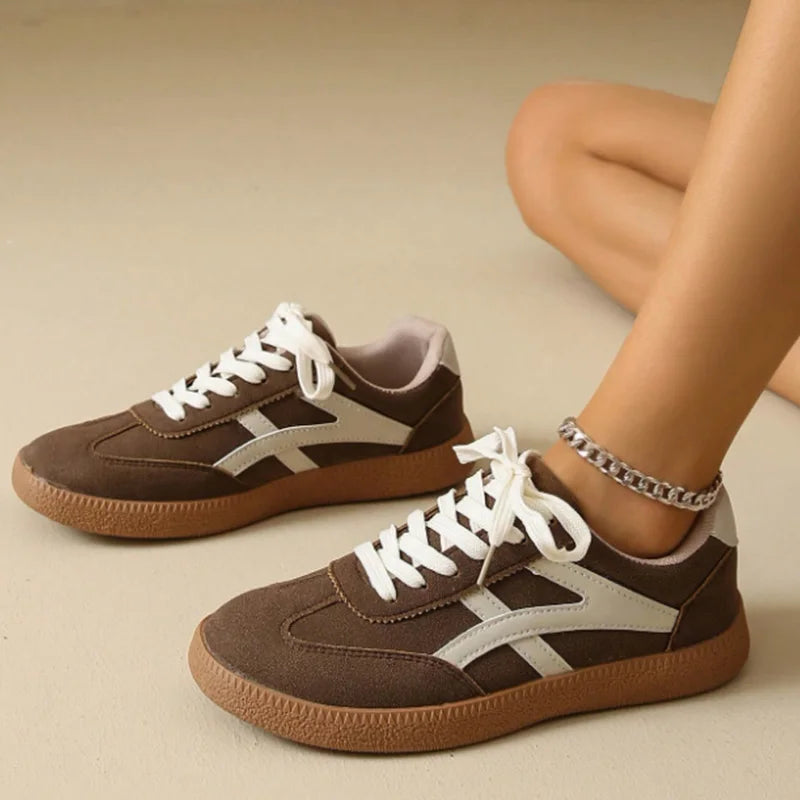 Women's Casual Sneakers, Flat, Lightweight, Comfortable For Fitness, Walking, Skateboarding