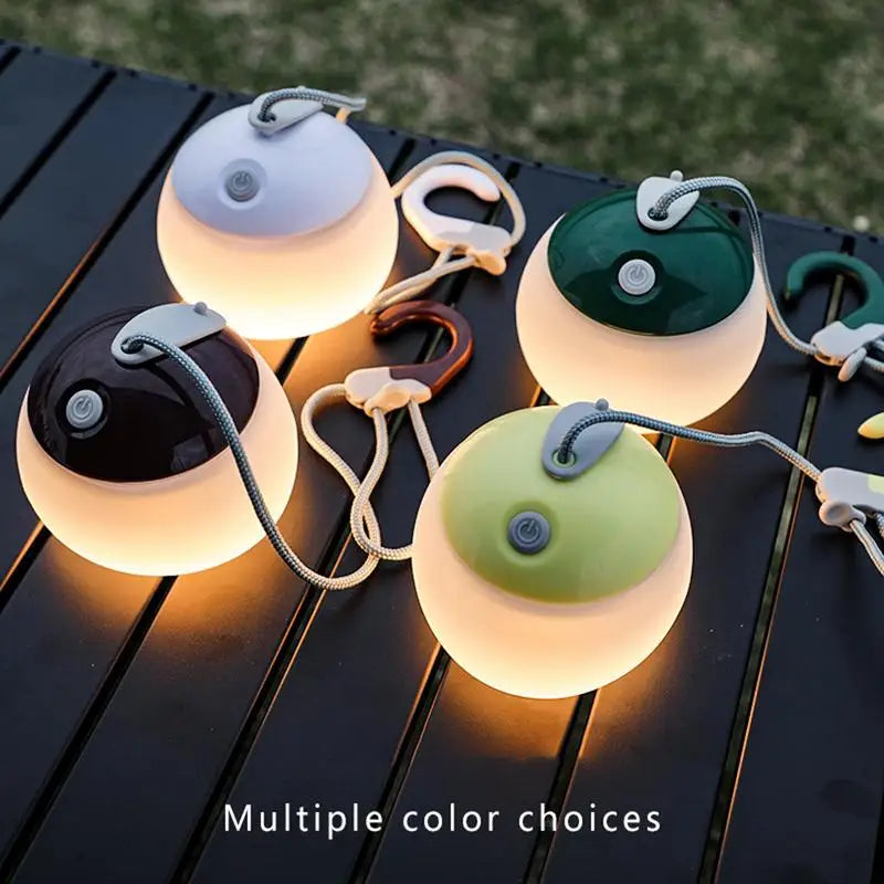 Camping Tent Light With Hook 4 Mode Adjustable LED Lantern Rechargeable LED Tent Lantern