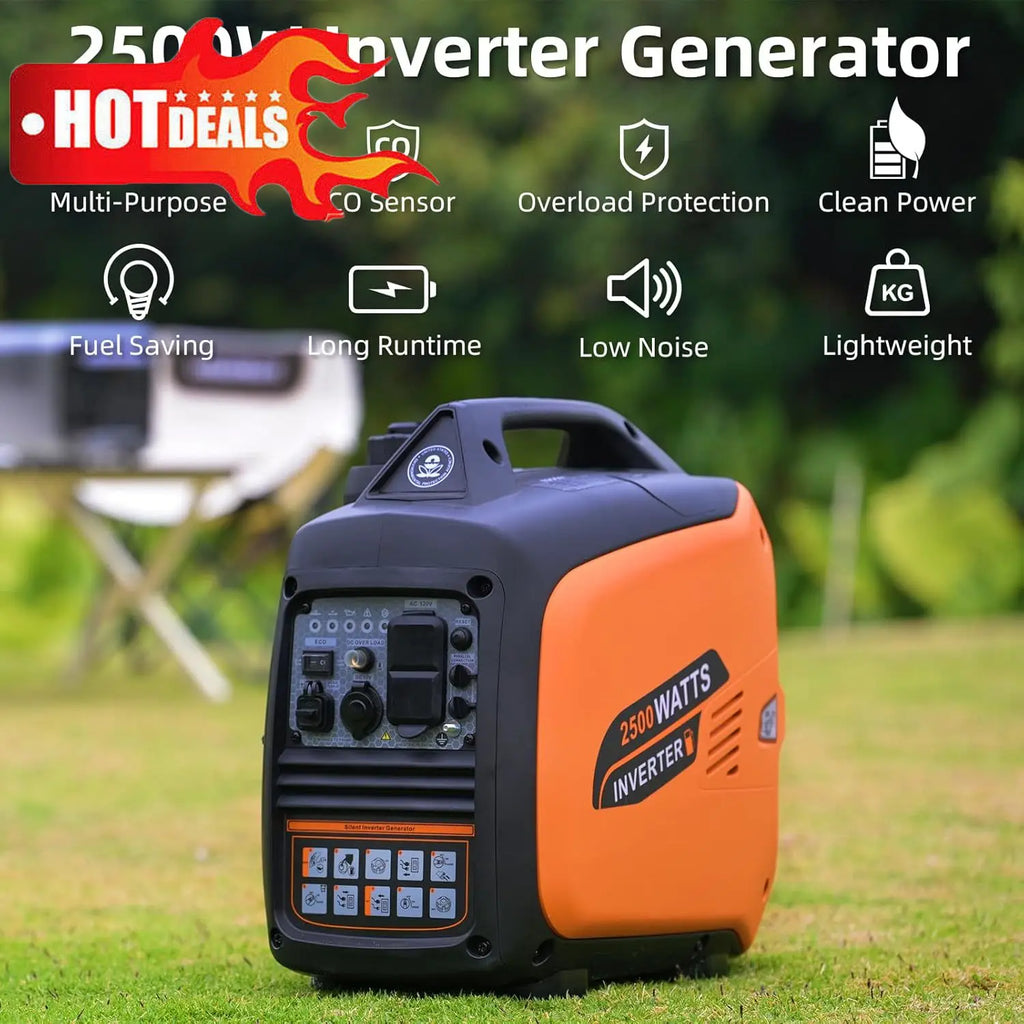 Portable Inverter Gas Powered , Quiet, Emergency Generator