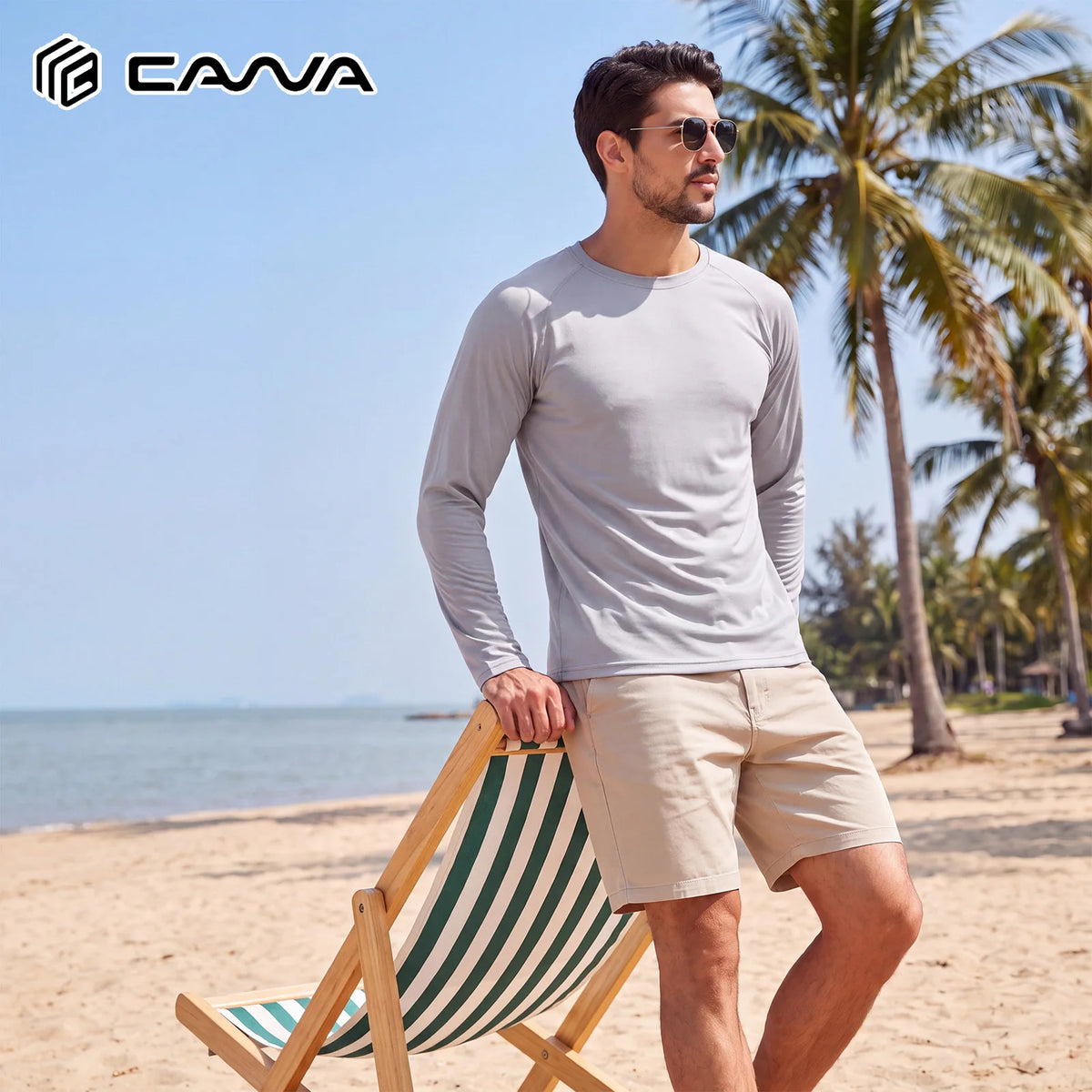 Men's Sun Protection Shirt UPF 50+ Long Sleeve Quick Dry Performance T-Shirt for Running Workout Golf