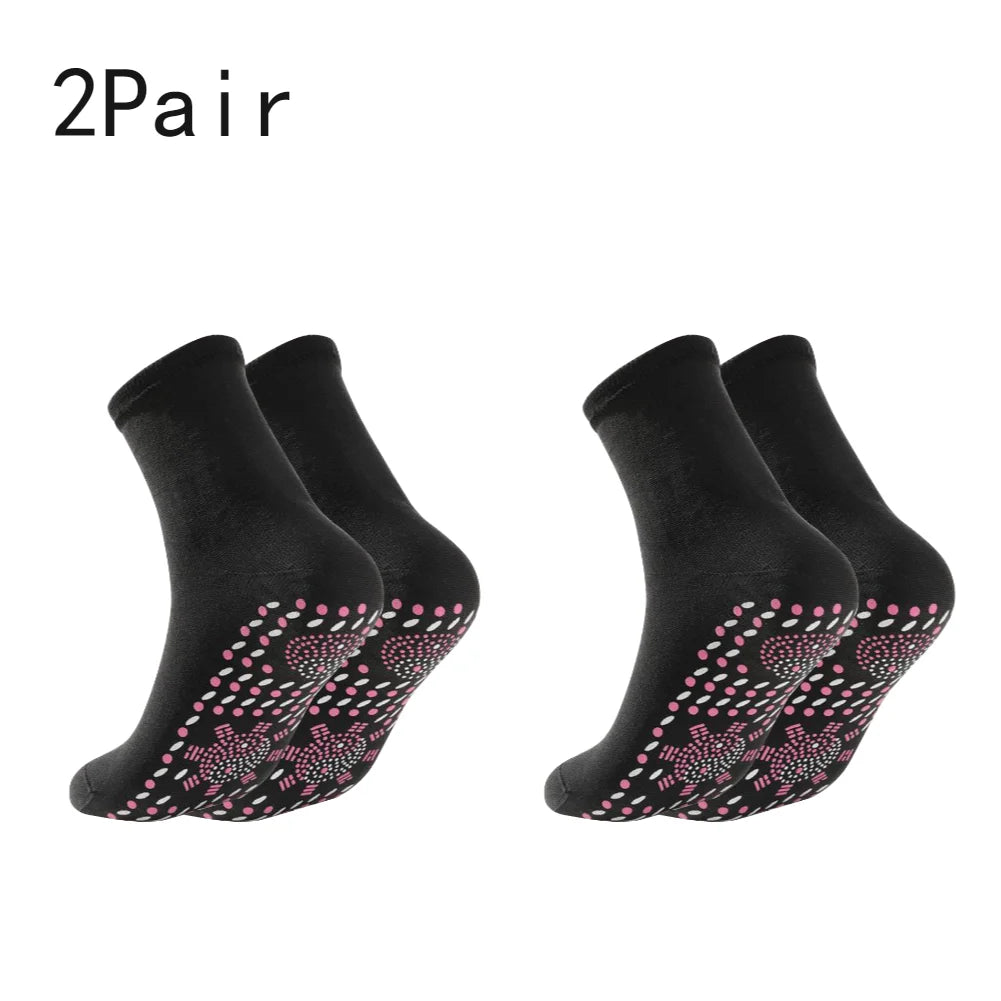 1-3Pair Self Heating Socks Winter Skiing Warm Socks Pain Relief Whole Foot One Size Socks Tourmaline Cold-Resistant