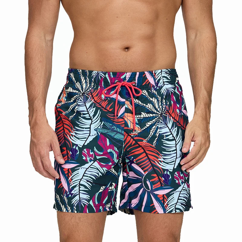 Quick Dry Summer Mens Siwmwear Beach Board Shorts Briefs For Man Swim Trunks