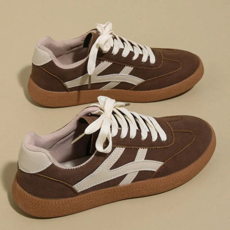 Women's Casual Sneakers, Flat, Lightweight, Comfortable For Fitness, Walking, Skateboarding