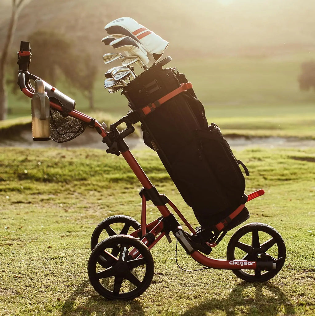 2025&4.0 Golf Push Cart, 3-Wheel Foldable Walking Golf Cart