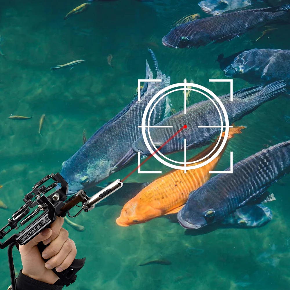 Professional Slingshot Metal Laser Catapult Outdoor Shooting Sports High Duty Powerful Sling Shot Arrow Rest