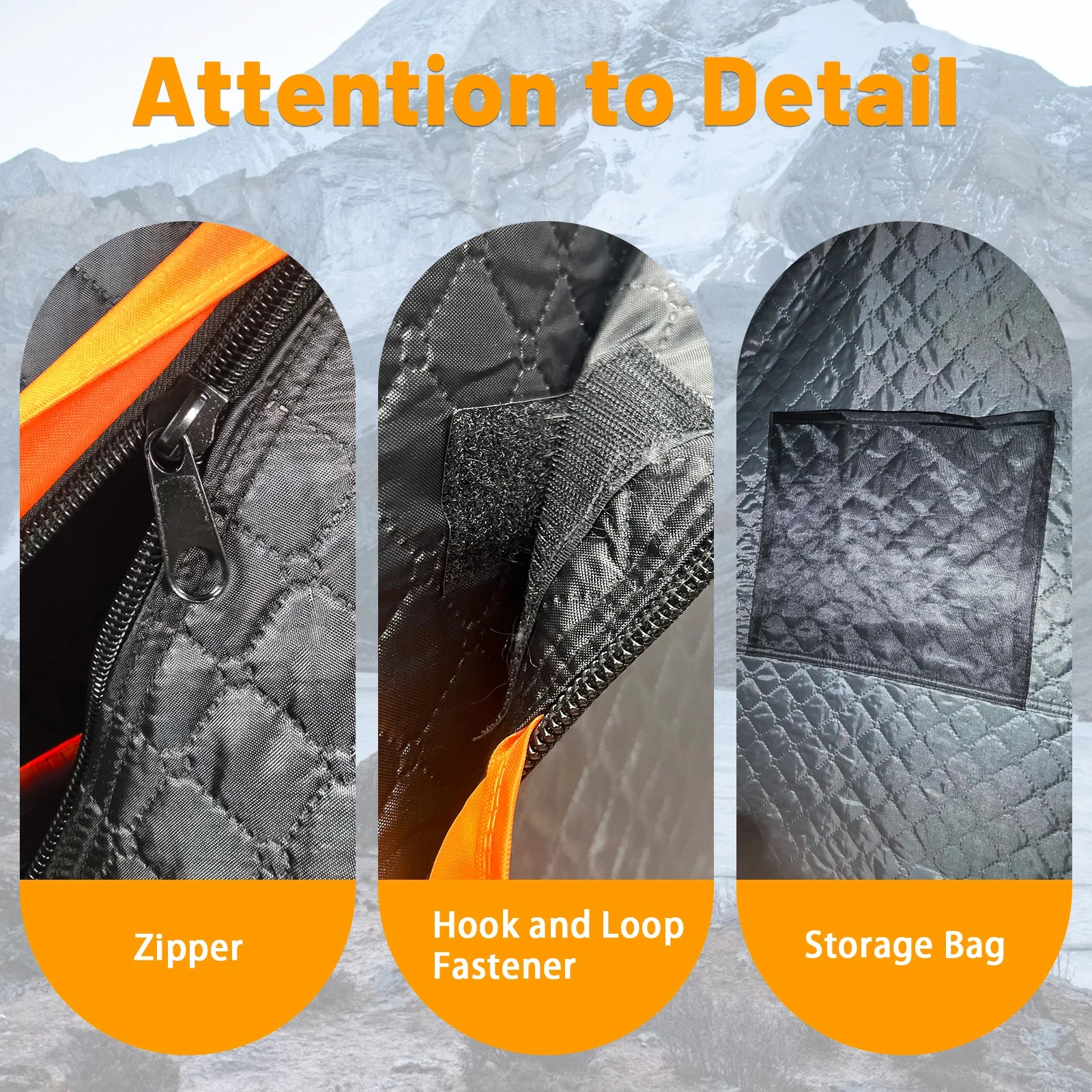 PAKICETUS Portable Outdoor Ice Fishing Shelter Windproof Windows & With Ventilation