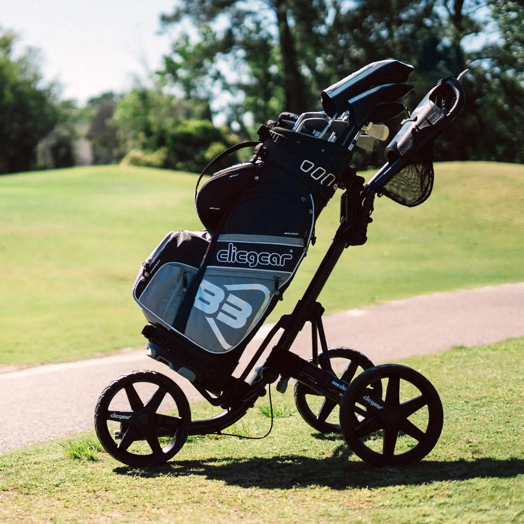 Clicgear Model 4.0 Golf Push Cart, 3-Wheel Foldable Walking Golf Cart