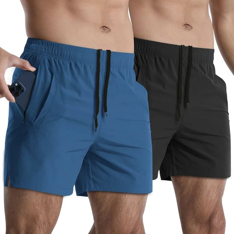 Running Shorts Men Gym Fitness Sport Shorts Quick Dry Workout Training Jogging Short Pant