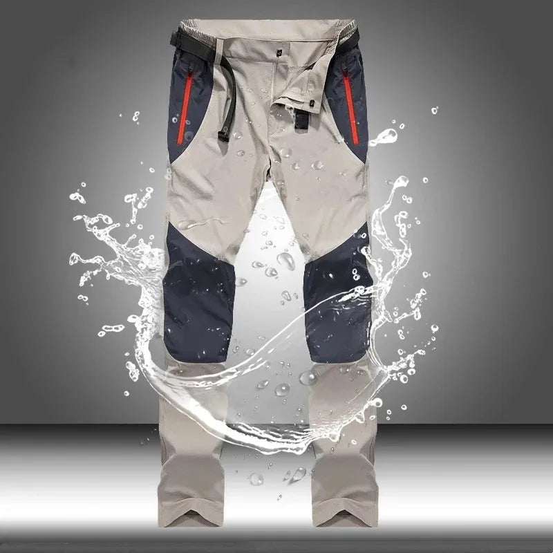 Tactical Waterproof Cargo Pants Men Spring Summer Quick Dry Long Trousers Outdoor