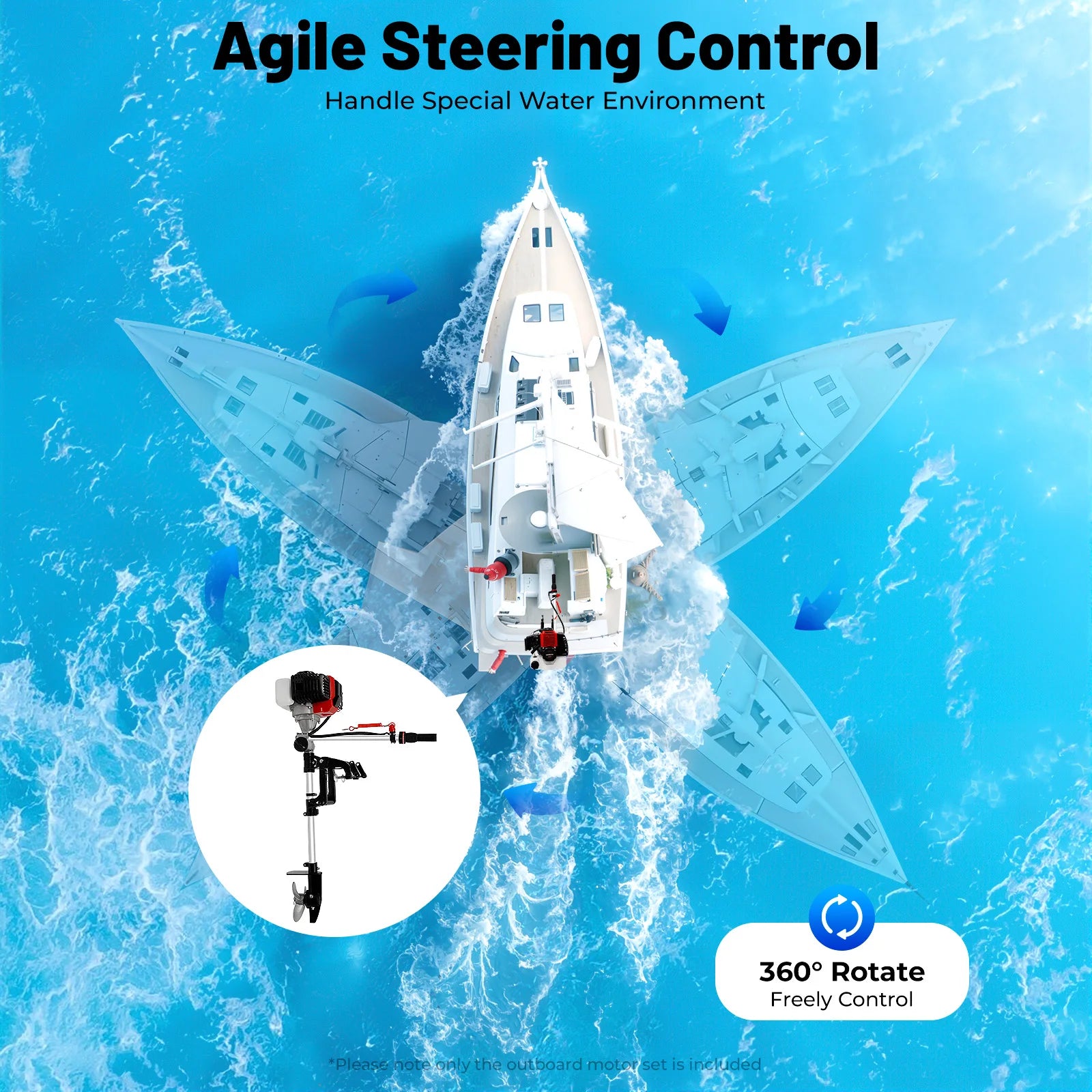 52CC 2.3 HP 2 Stroke Forced Air Cooling Gasoline 1.7KW 8500RPM, CDI Ignition