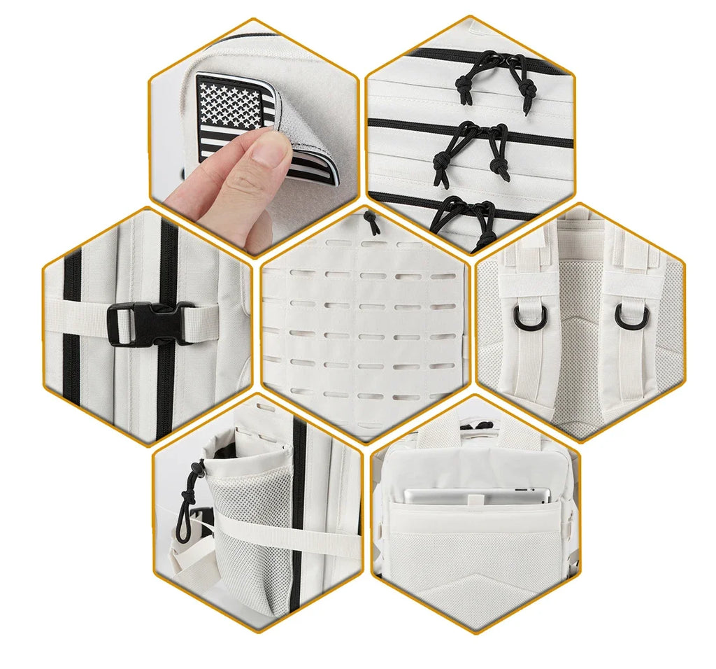 Tactical Backpacks , Outdoor Activities, Small School Backpacks with Water Bottle Holder