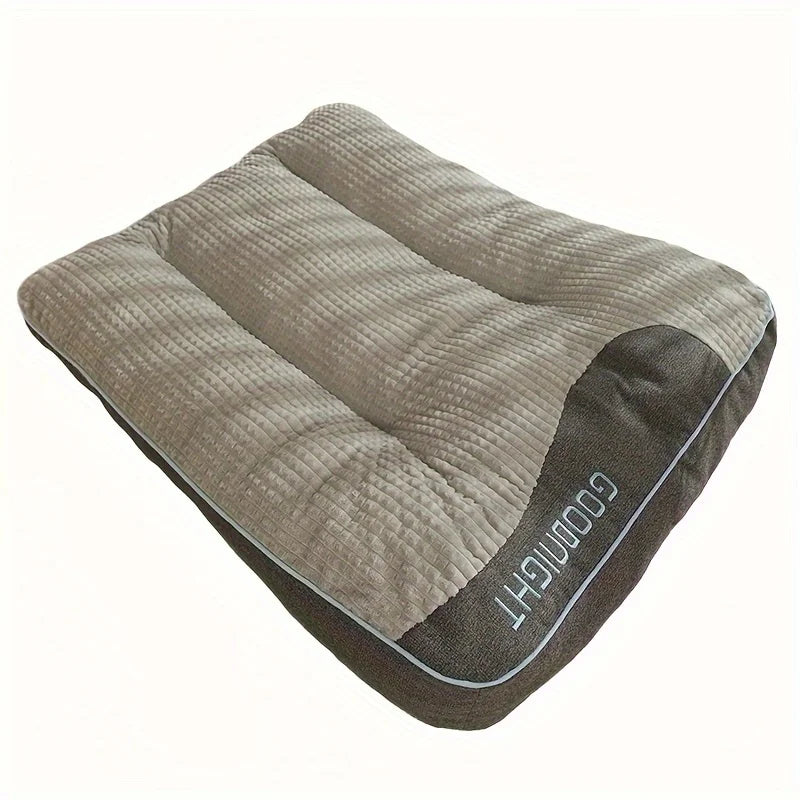 Luxury Stuffed Pet Sofa Bed Non-slip, Plaid All-Season Plaid Feel with Soft Polyester Fillin