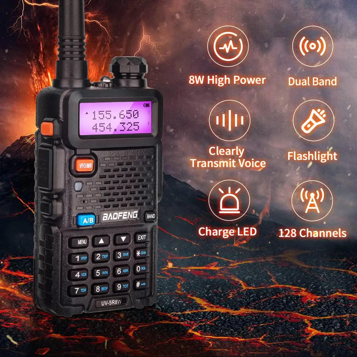 Walkie Talkie Ham Radio Dual Band VHF UHF