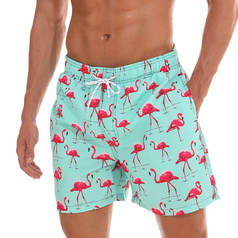 Quick Dry Summer Mens Siwmwear Beach Board Shorts Briefs For Man Swim Trunks