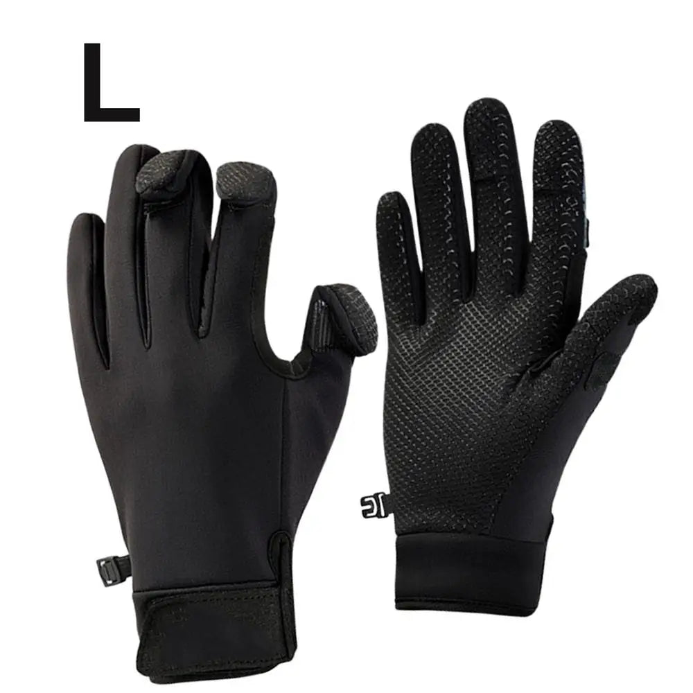 Ice Fishing Fingerless Gloves Touchscreen Non-Slip Fishing Equipment