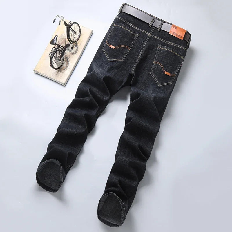 2025 Men's Casual Jeans Classic Style Casual Stretch Slim Fit Jeans Men's Denim Pants