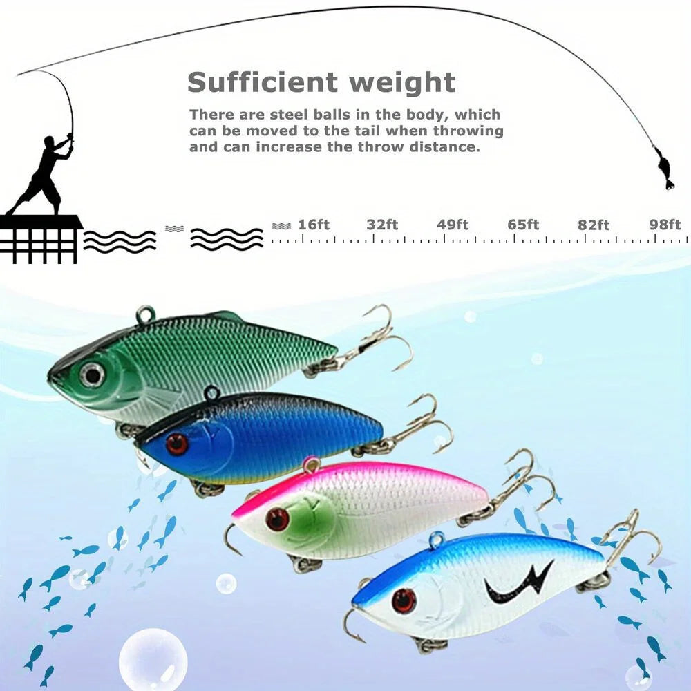 30pcs Fishing Lures Set – Crankbaits, Minnow Baits & Hooks for Freshwater & Saltwater