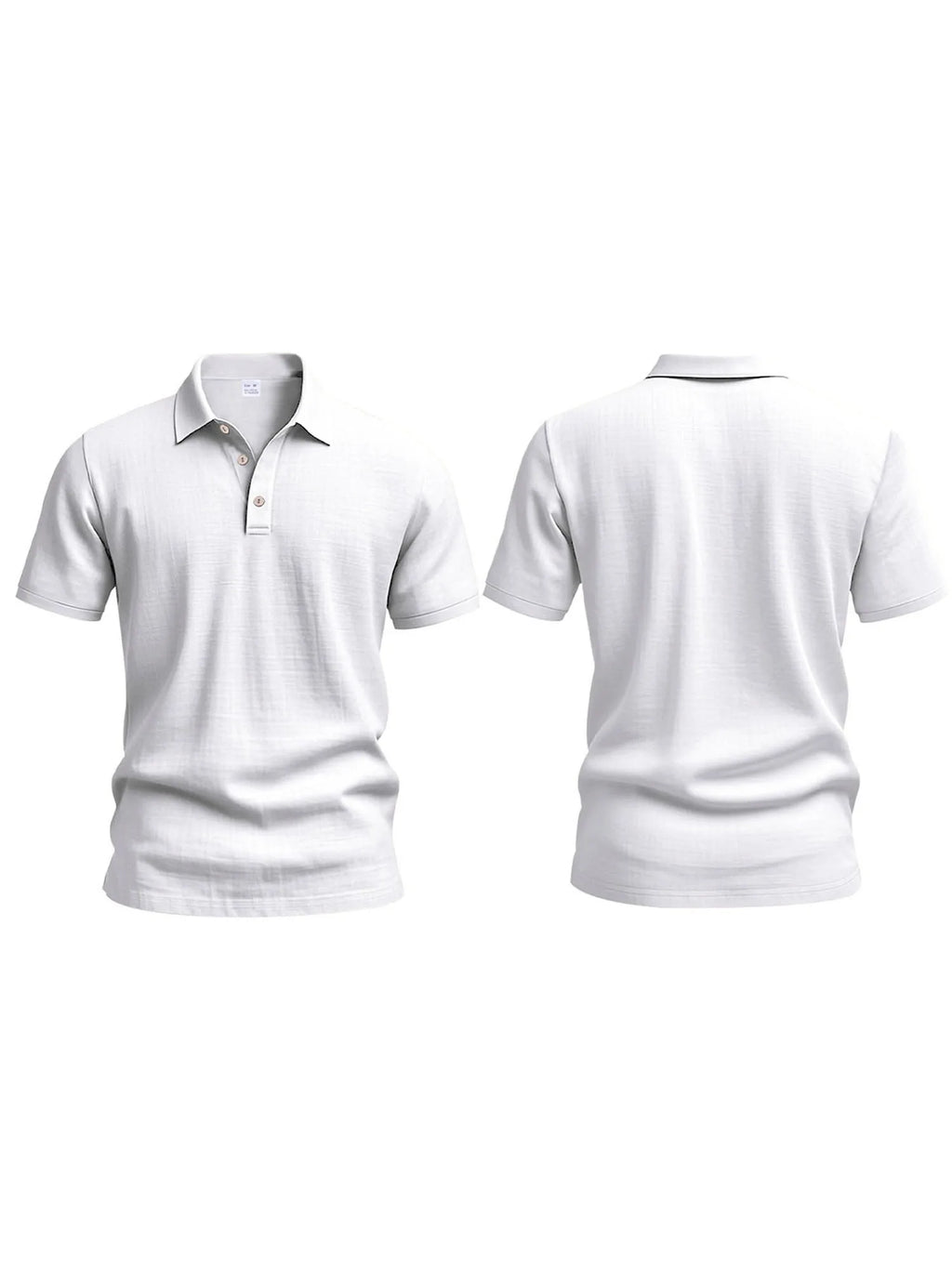 Men s Casual Short Sleeve Linen Shirt with Lapel Collar and Button Detail - Lightweight