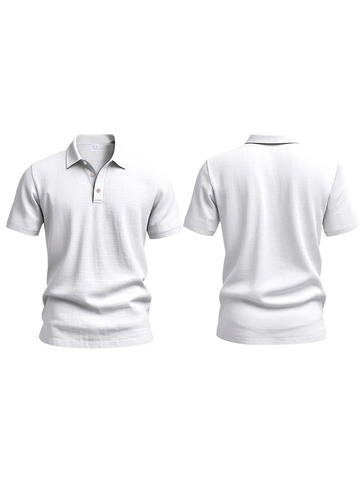Men s Casual Short Sleeve Linen Shirt with Lapel Collar and Button Detail - Lightweight