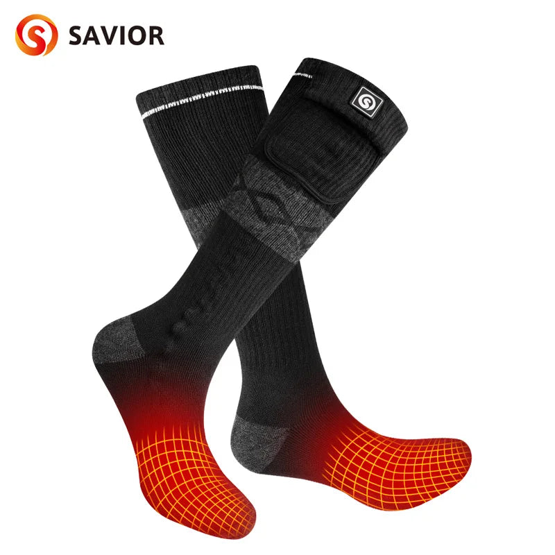 Electric Heated Socks Battery Heated 3 Levels Temperature Control