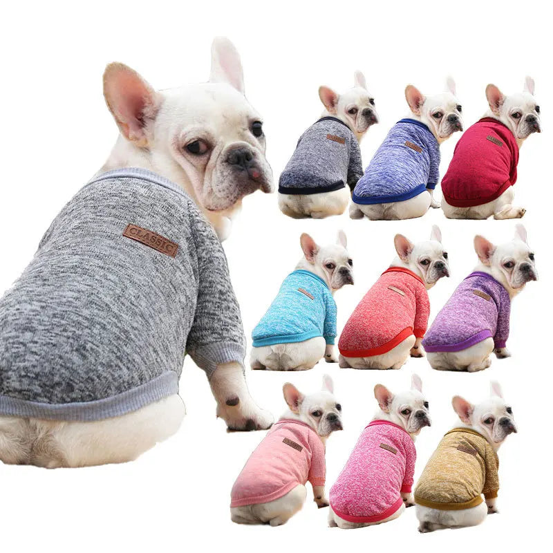 Manufacturer Customizes French Bulldog, Pug, Dog, Cat, Pet Clothes, Two-Legged Clothing Supplies, Yarn