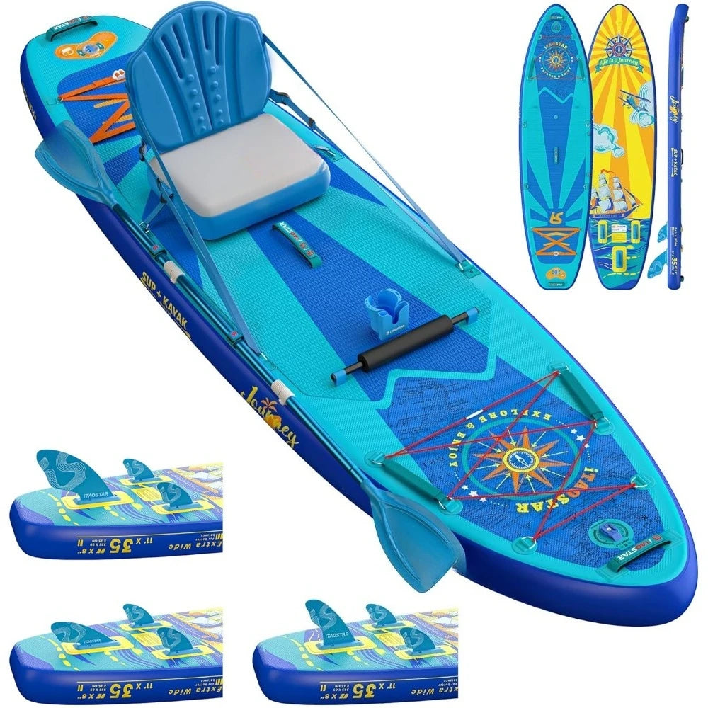 Popular Extra Wide Paddle Board, One-Stop Premium SUP Board Accessories, Tailored Fins, Stable Inflatable Stand Up Paddle Boards